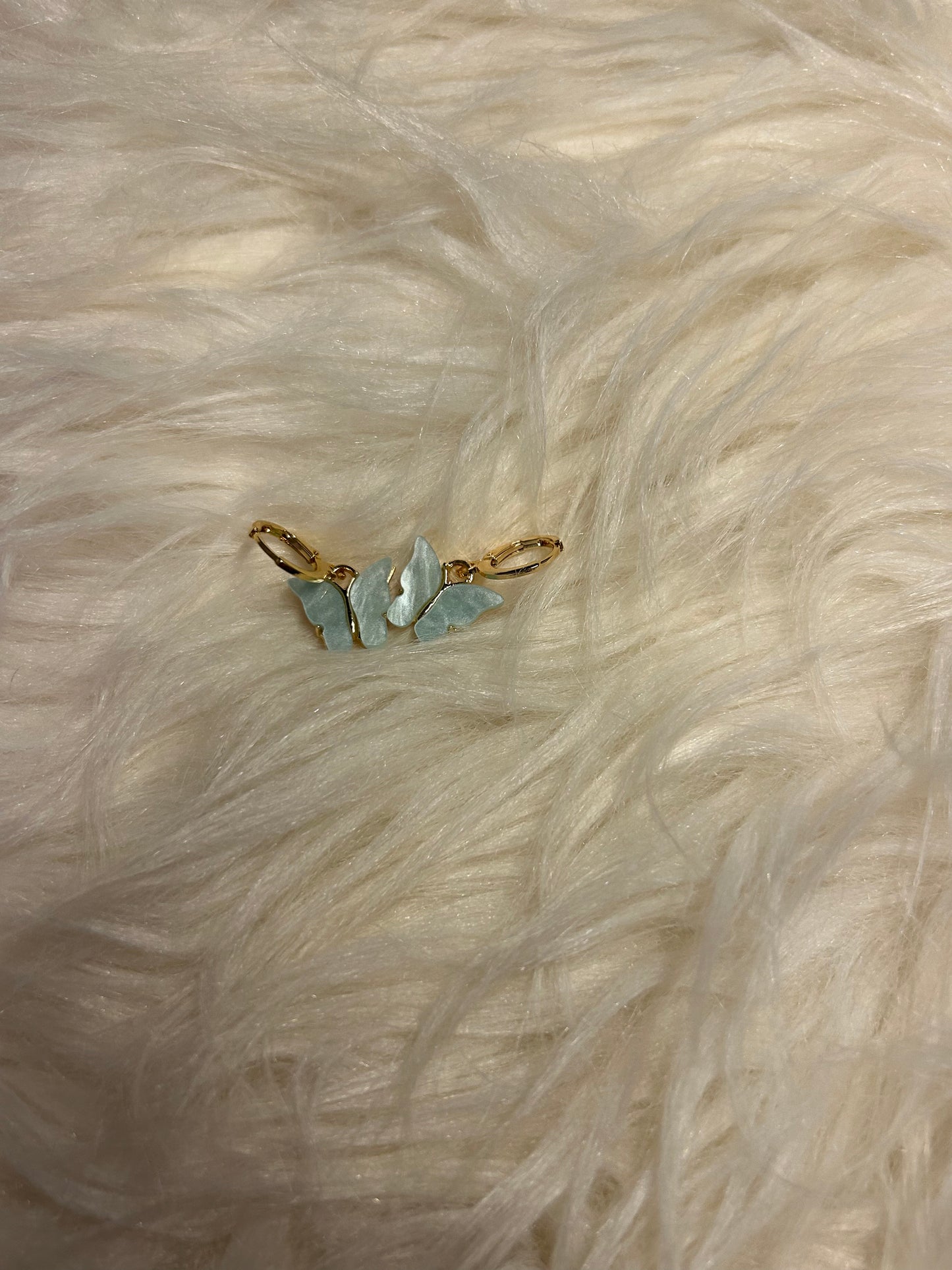 Baby blue earrings