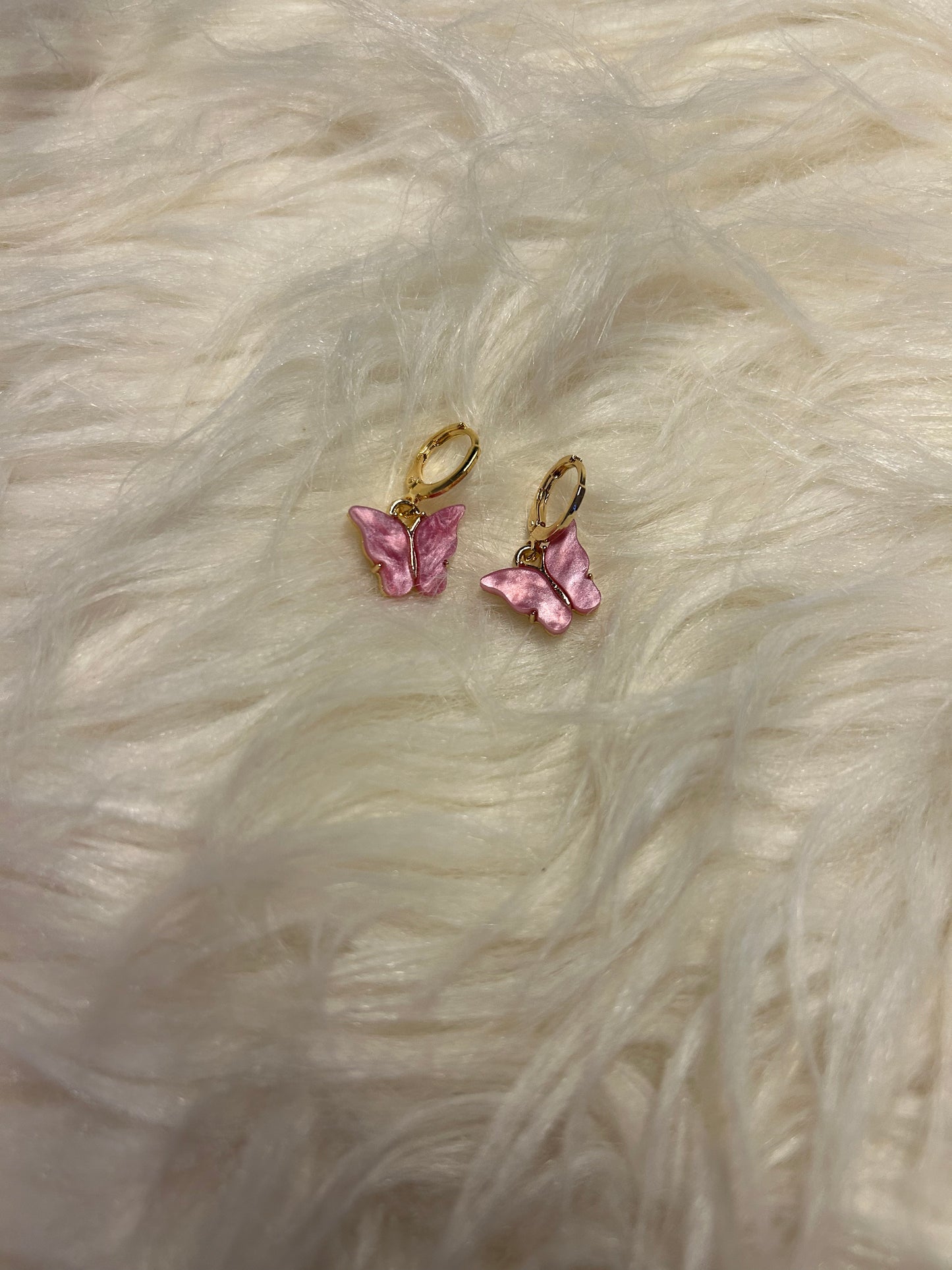 pink earrings