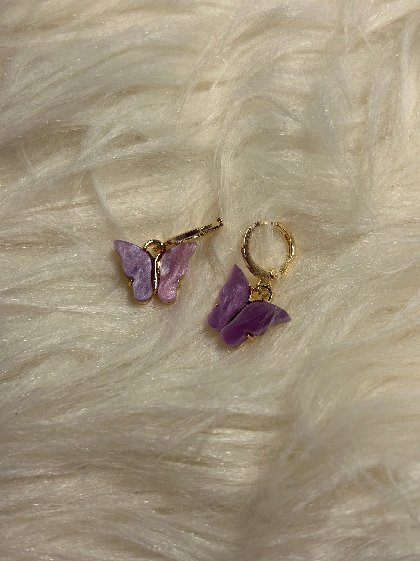 Purple earrings